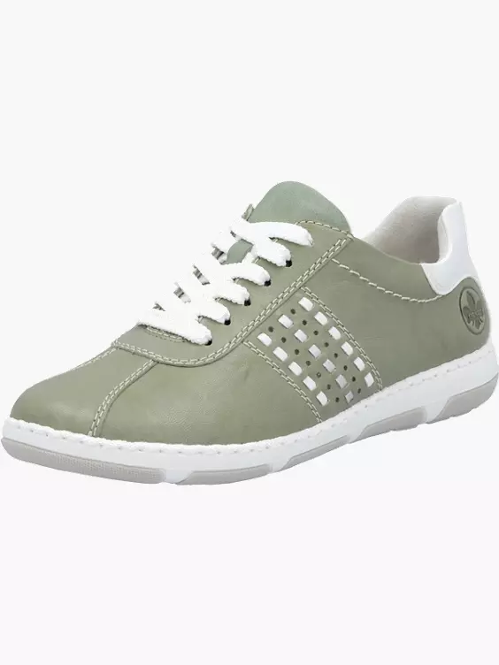 Rieker Damen Schnürschuhe in grün