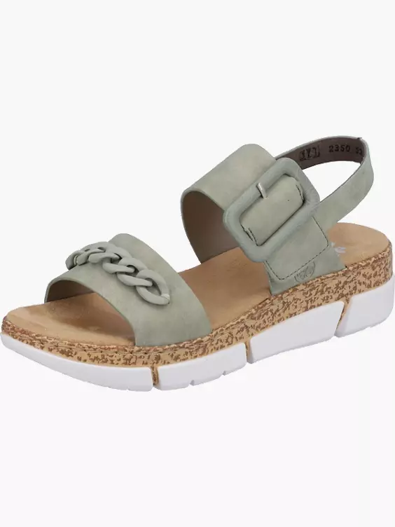 Rieker Damen Riemchensandalen in grün