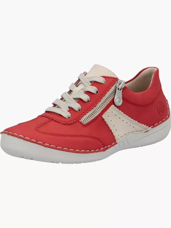 Rieker Damen Schnürschuhe in rot