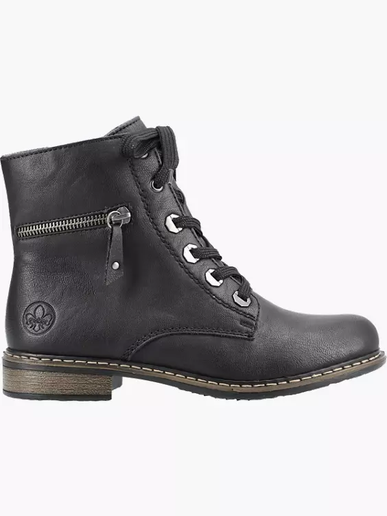 Rieker Damen Biker Boots in schwarz