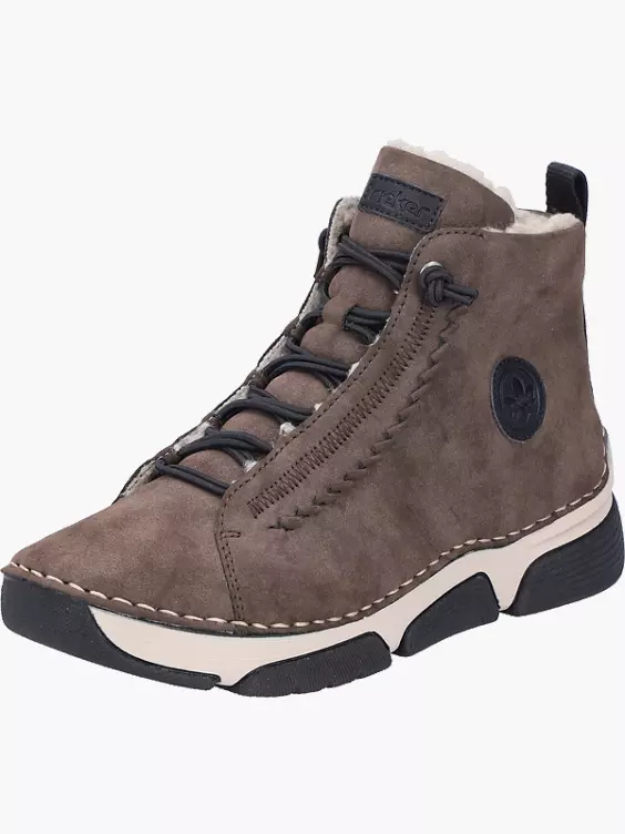 Rieker Damen Schnürstiefel in braun