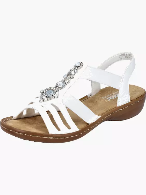 Rieker Damen Riemchensandalen in weiß