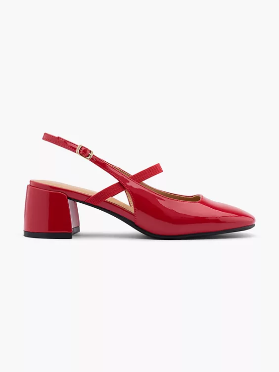 Catwalk Slingpumps in rot