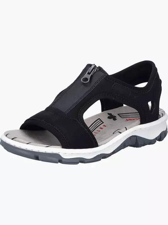 Rieker Damen Trekkingsandalen in schwarz