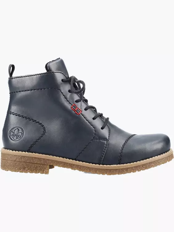 Rieker Damen Schnürstiefel in blau