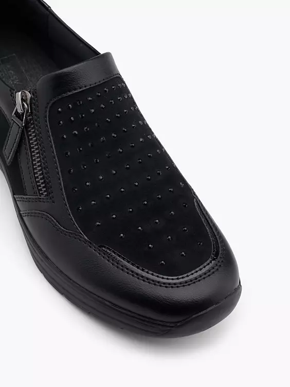 Easy Street Komfort Slipper in schwarz