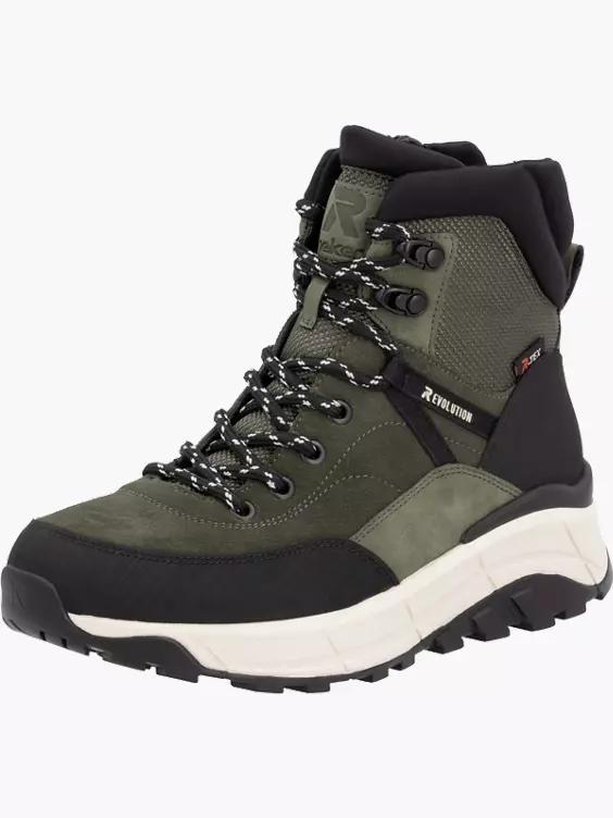 Damen Schnürstiefel in grün