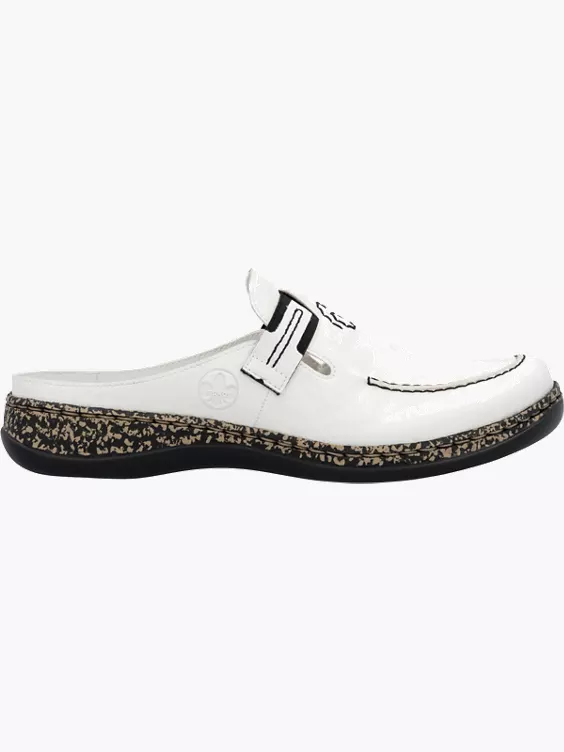 Rieker Damen Clogs in weiß