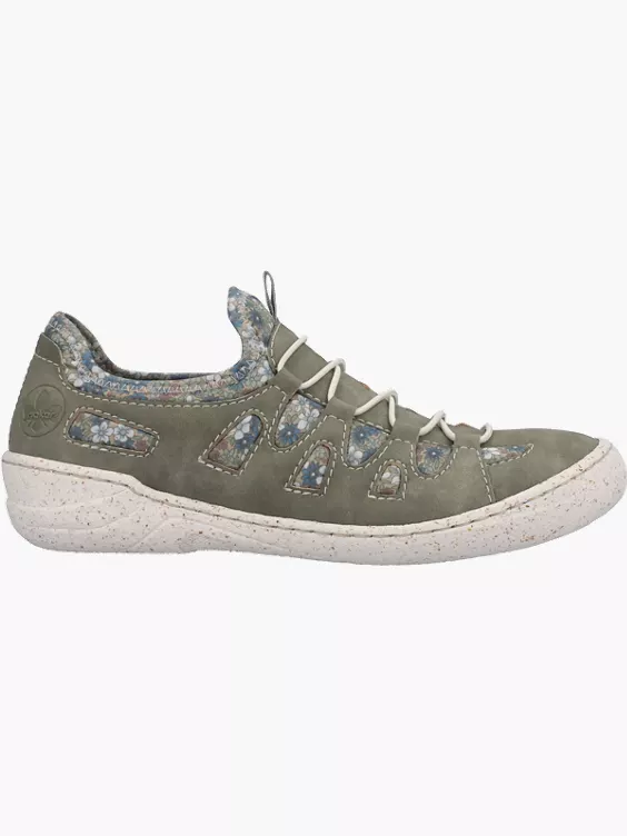 Rieker Damen Slipper in grün