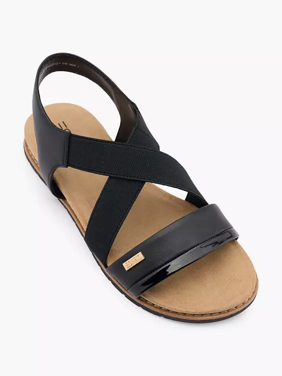 ESPRIT Sandale in schwarz