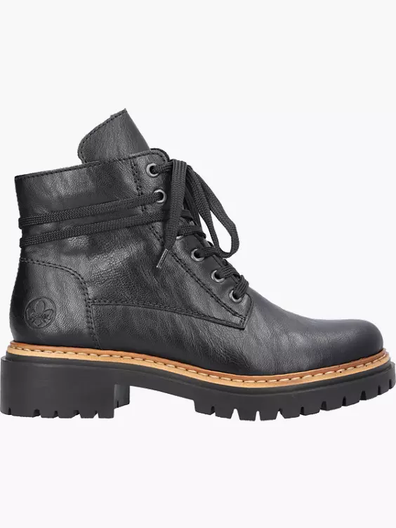 Rieker Damen Biker Boots in schwarz