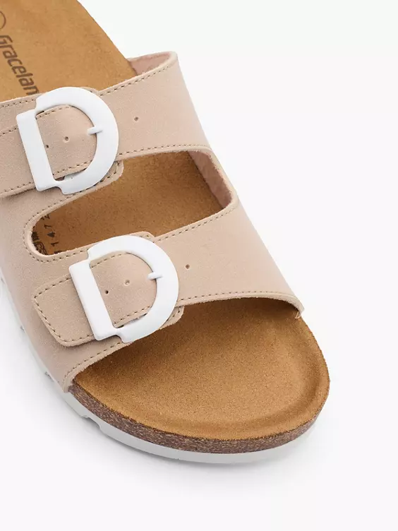 Graceland Pantolette in beige