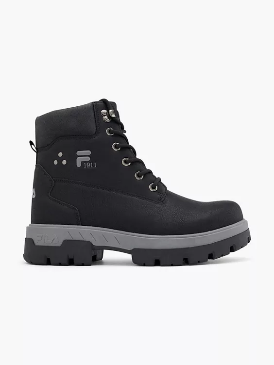 FILA Schnürboots in schwarz