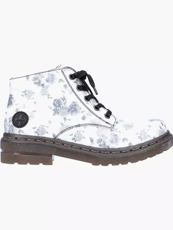 Rieker Damen Biker Boots in weiß