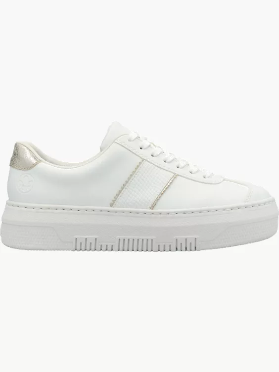 Rieker Damen Sneaker Low in weiß