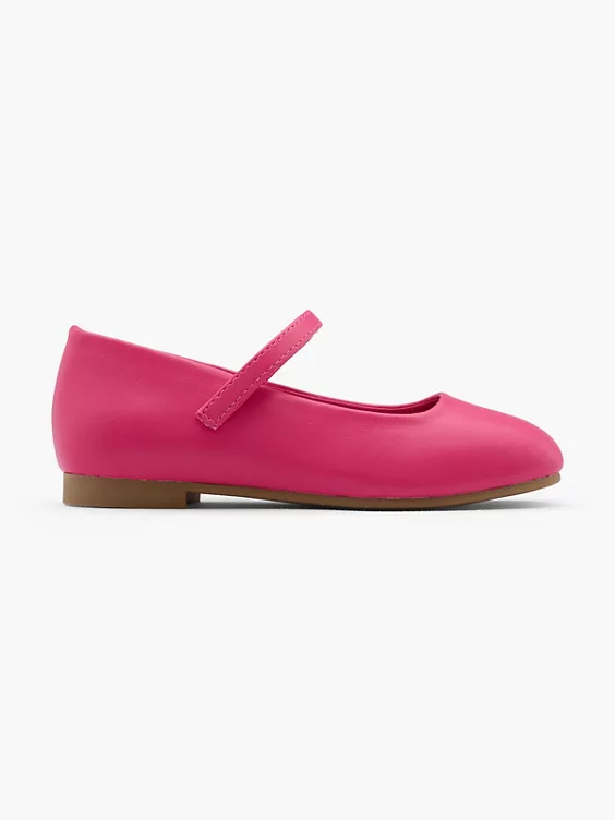 Graceland Mary Jane Ballerina in fuchsia