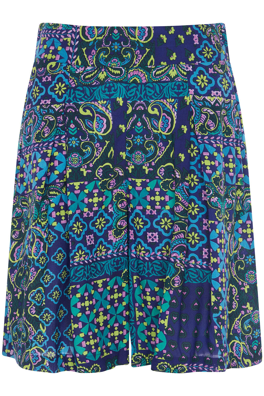 Tile Print Elasticated Shorts