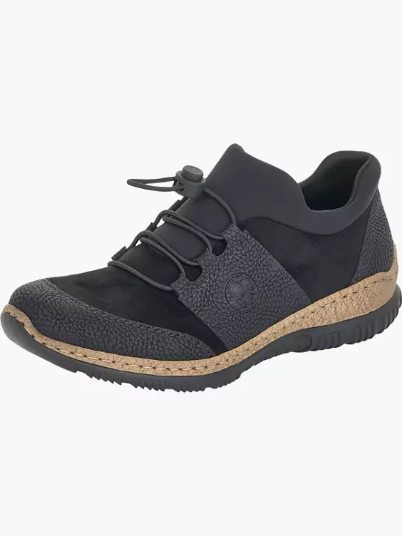 Rieker Damen Slipper in schwarz