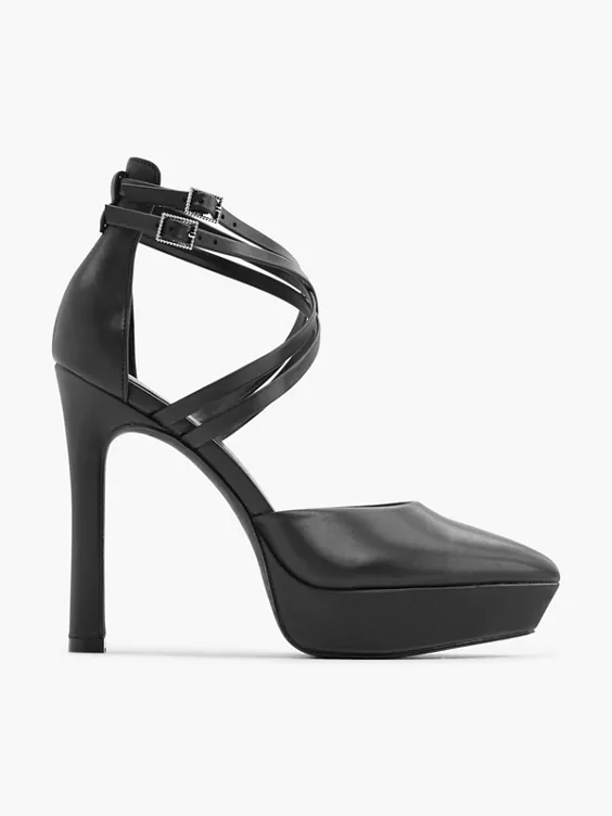 Catwalk Spangenpumps in schwarz