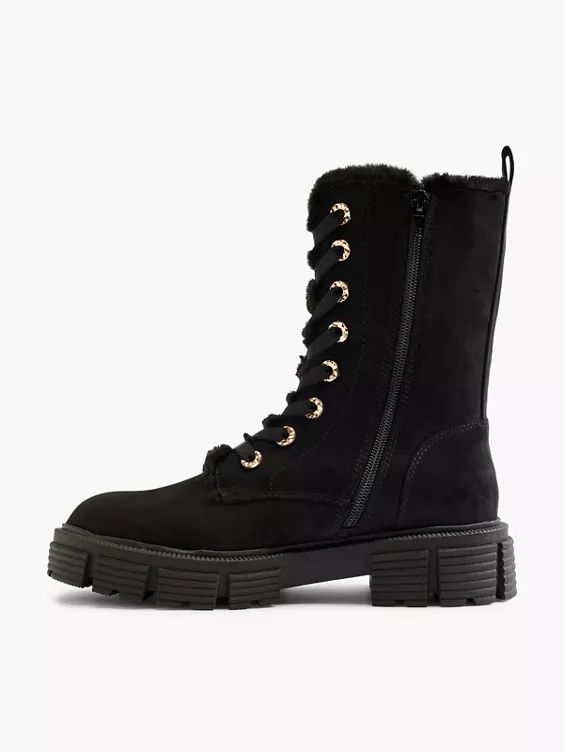 Catwalk Schnürboots in schwarz