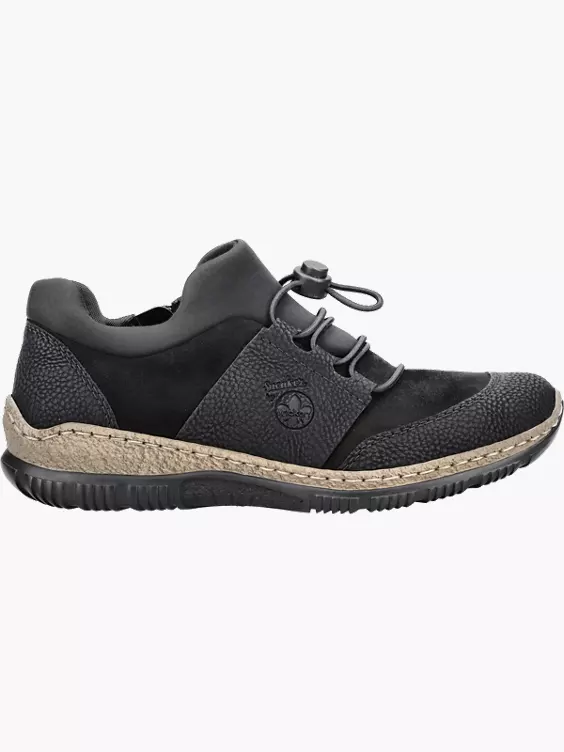 Rieker Damen Slipper in schwarz