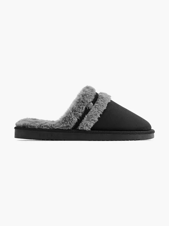 ESPRIT Pantoffel in schwarz