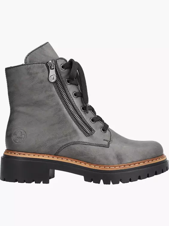 Rieker Damen Biker Boots in grau