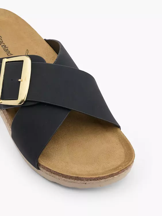 Graceland Pantolette in schwarz