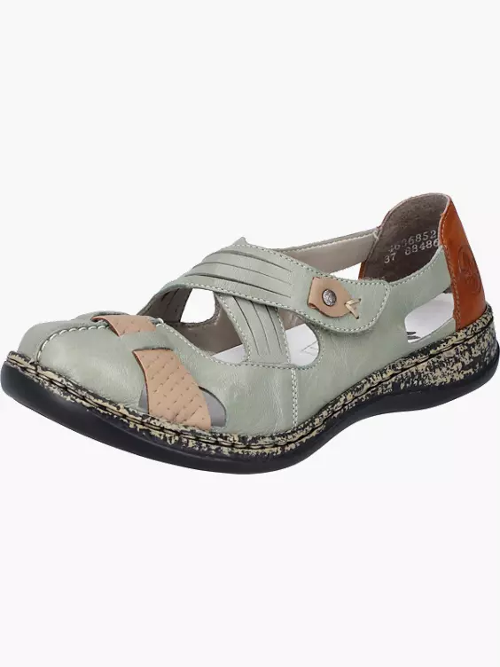 Rieker Damen Ballerinas in grün