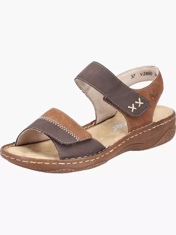 Rieker Damen Riemchensandalen in braun