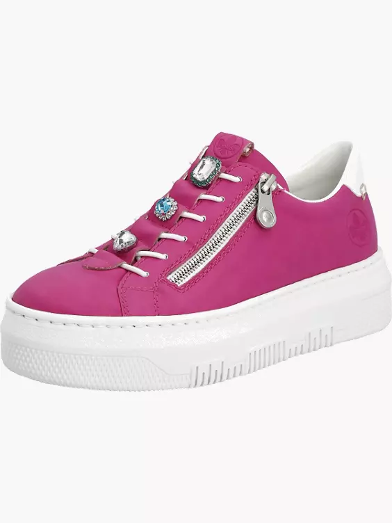 Rieker Damen Sneaker Low in rosa
