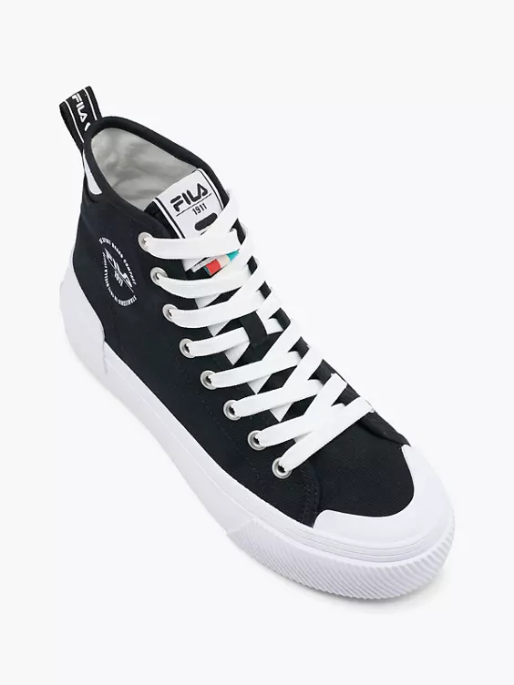 FILA Hoher Platform Sneaker in schwarz