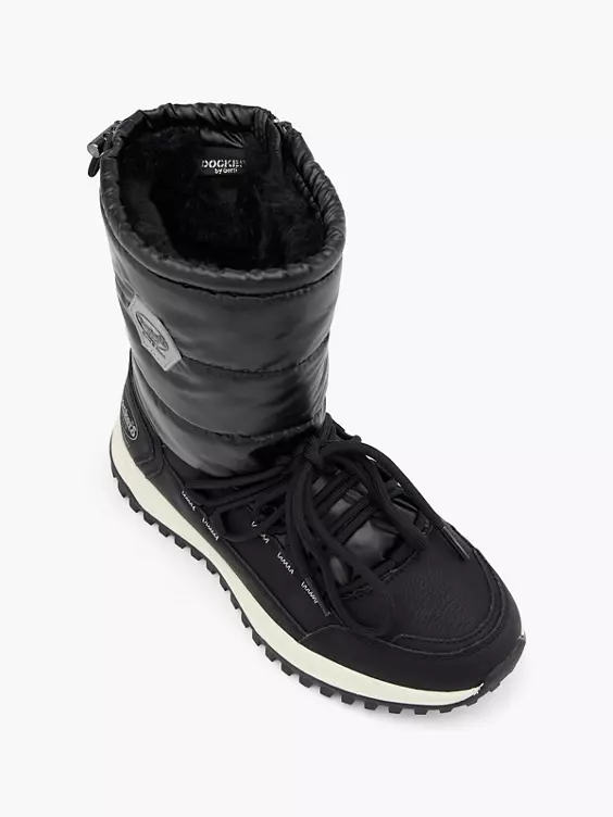 Dockers Schneeboots in schwarz