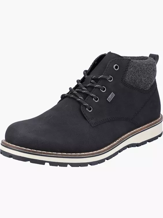 Rieker Herren Schnürstiefel in schwarz