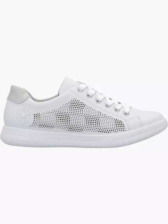 Rieker Damen Sneaker Low in weiß