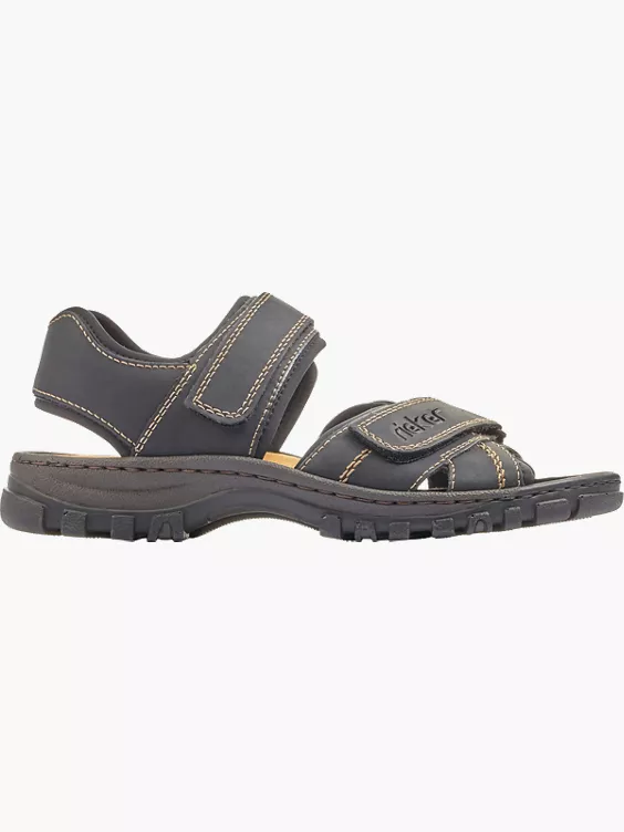 Rieker Herren Trekkingsandalen in schwarz