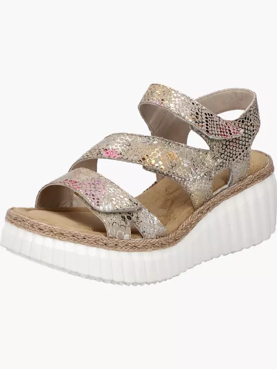 Rieker Damen Keilsandaletten in multicolor