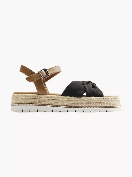 ESPRIT Sandalette in schwarz