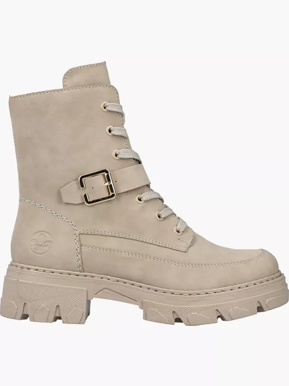 Rieker Damen Biker Boots in beige