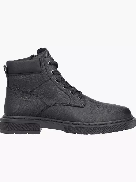 Rieker Herren Schnürstiefel in schwarz