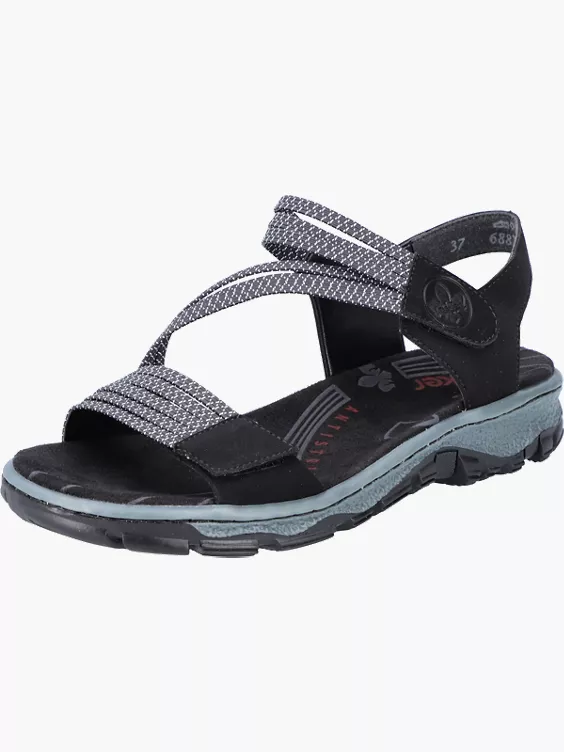 Rieker Damen Trekkingsandalen in schwarz
