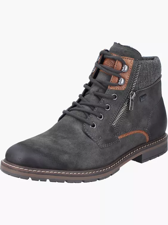 Rieker Herren Schnürstiefel in grau