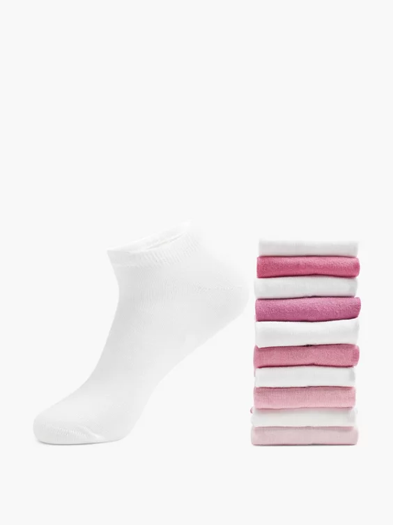 Graceland 10er Pack Socken in pink