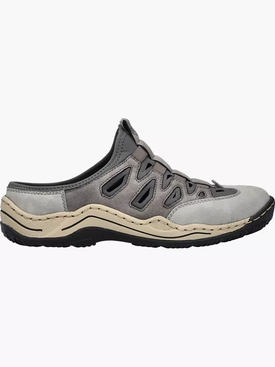 Rieker Damen Clogs in grau