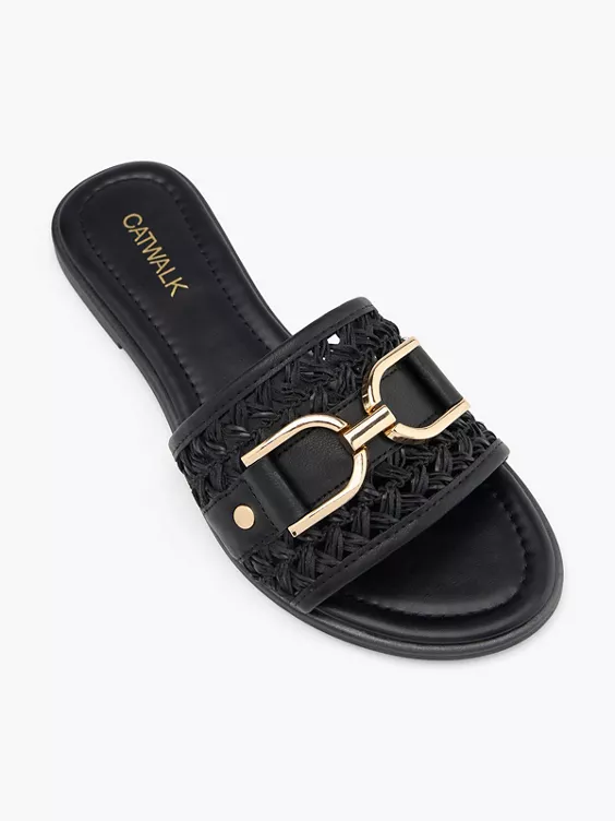 Catwalk Pantolette in schwarz