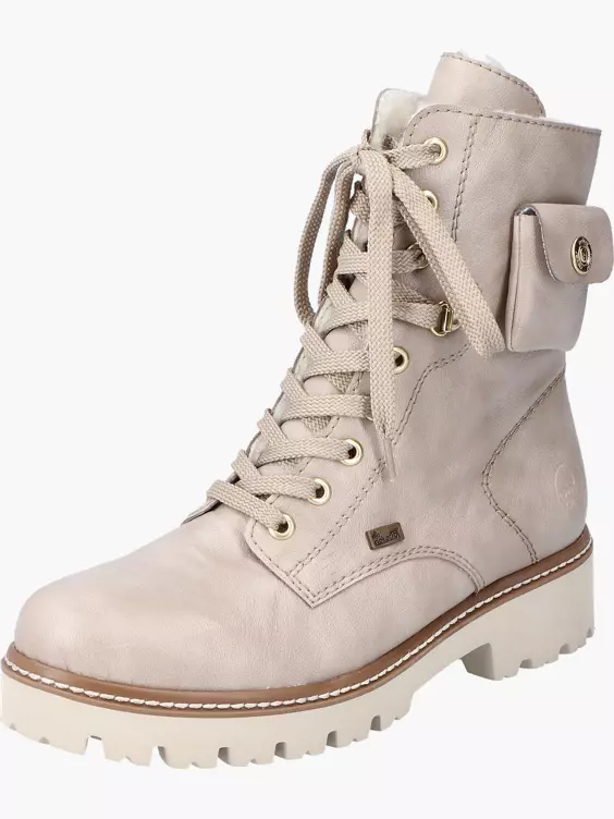 Rieker Damen Biker Boots in beige