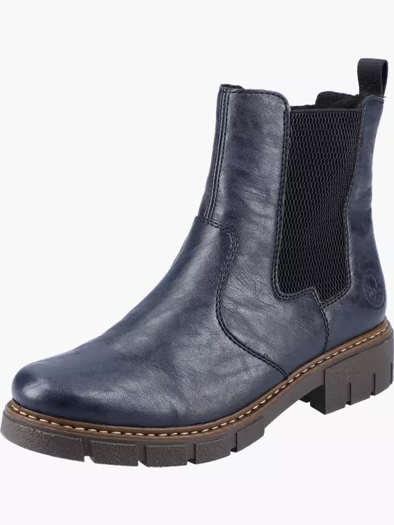 Rieker Damen Chelsea Boots in blau