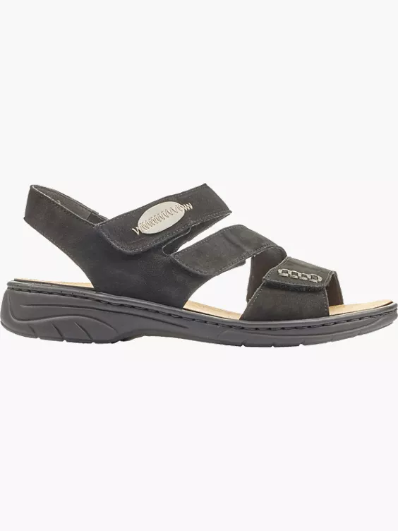Rieker Damen Riemchensandalen in schwarz