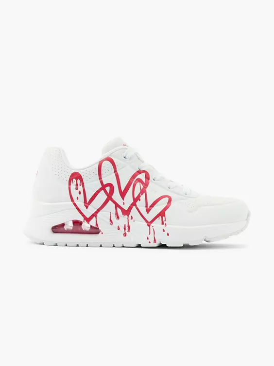 Skechers Chunky Sneaker UNO-DRIPPING IN LOVE in weiß