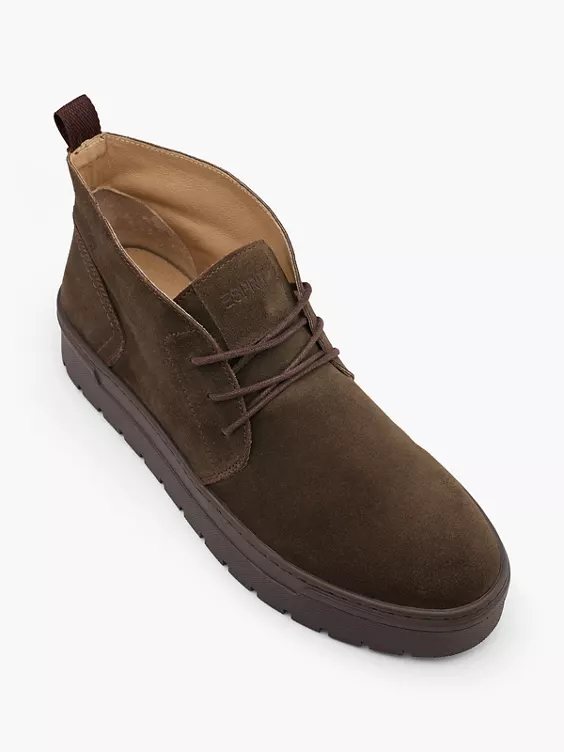 ESPRIT Leder Schnürer in braun